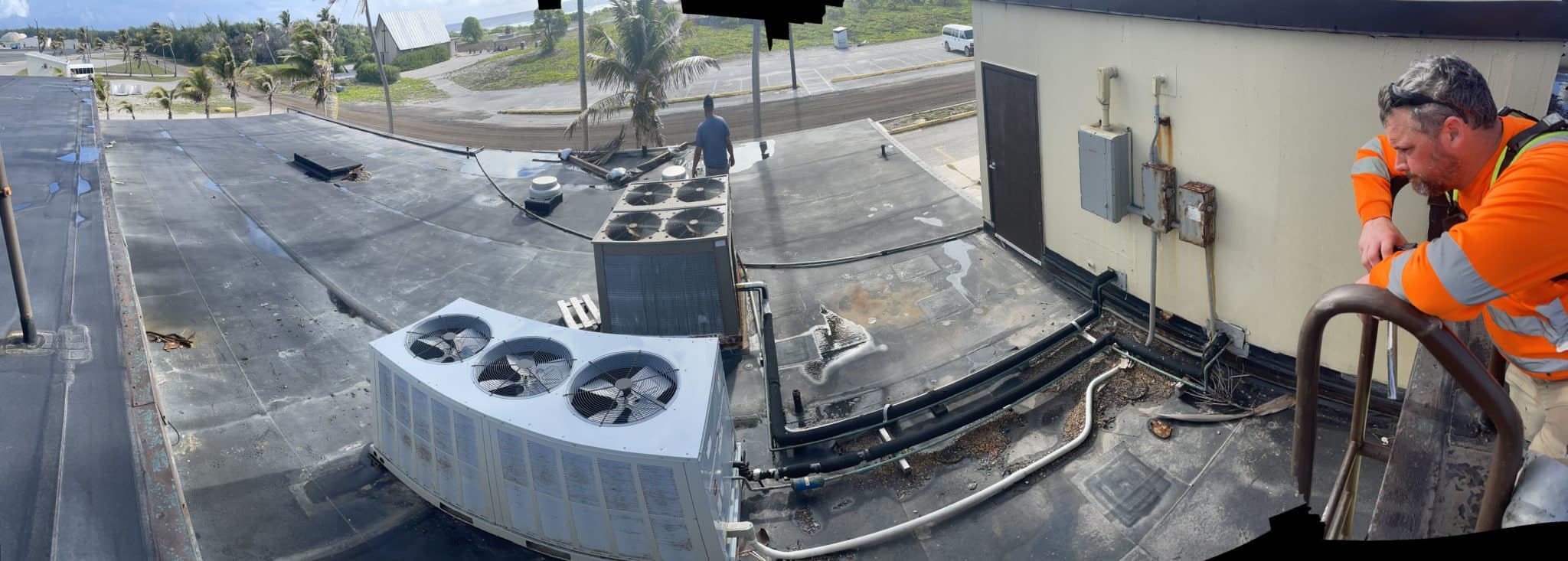 Wake Island Repair Building 1502 Roof